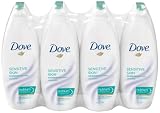 Dove Body Wash, Sensitive Skin, 24 Ounce Bottles (Pack of 4)