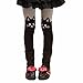 DreamHigh Girl's Black Cat Hosiery Long Cotton Overall Bottom Tights Size M