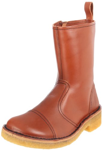 Swedish Hasbeens Womens Worker Boot,Cognac,15 B US