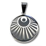 316L Stainless Steel Pendant Stainless Steel Pendant with laser cut designs that resist fading.Diameter of Charm: 25mm