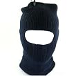 New SKI Face Mask Knit Beanie Biker Snowboard 1 Hole Black * Size - Medium / Large