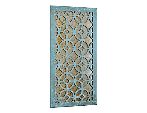 Moroccan Distressed finish Decorative Wood Mirror, 31.5