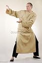 Beige Kungfu Long Gown