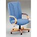 Quick Silver Executive Swivel - Black Urethane Arms Fabric: Ashley - Aubergine