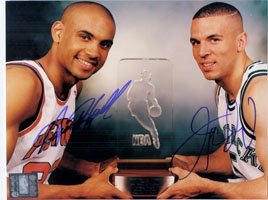Hill, Grant / Kidd, Jason Autographed/Hand Signed 8x10 Photo Grant Hill and Jason Kidd