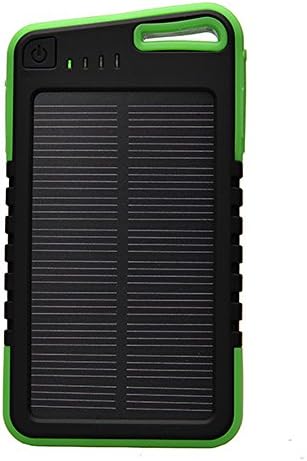 Waterproof,Portable Solar Charger (Green) Authentic LA2JBay Outdoor Essential Power Bank 5000mAh, iPhone, iPad, Android, MP3, Nokia, Samsung, Sony,Kindle, Dirt/Shockproof
