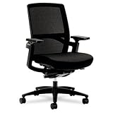 HON FWCMHMMNT10T F3 Series Ilira Stretch-Back Work Chair, Black Upholstery