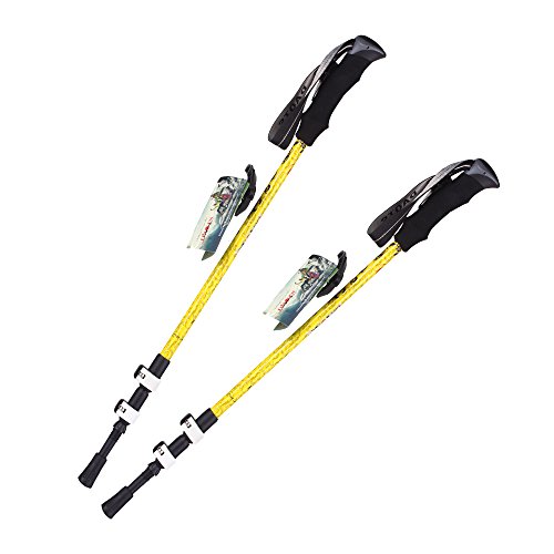 DAOTS 2-Pack Carbon Firber Trekking Poles Walking Hiking Sticks(Physical anti-shock,1-Year Warranty)