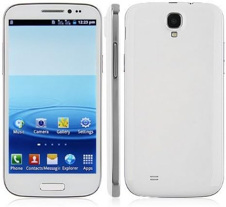 Unlocked Quadband Dual Sim Android 4.1 Os with 5 Inch Touch Screen Smart Phone - At&amp;t, T-mobile, H20, Simple Mobile and Other GSM Networks (White)