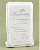 Review Yacanna  / 25th Wedding Anniversary Plaque