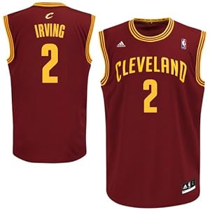 NBA Cleveland Cavaliers Kyrie Irving #2 Youth Replica Road Jersey, Red, Large