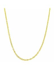 14 Karat Yellow Gold 0.9-mm Adjustable Cable Chain (22 Inch)