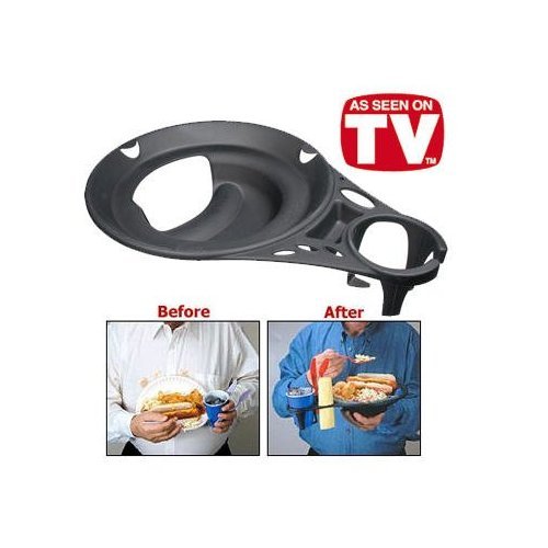 Plate Caddy - Holder for Plate, Beverage and Utensils (Pack of 8)