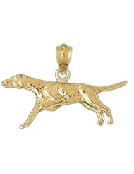 Dazzlers Solid 14 karats gold Dalmation Dog Charm Pendant Available in three colors from jewelsberry (weights: 1.7 grams only)