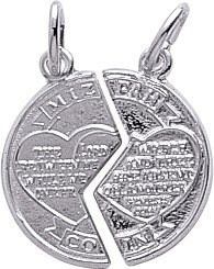 Childrens Toyshop  Jewelry : Mizpah Charm by Rembrandt Charms