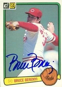 Bruce Berenyi Autographed/Hand Signed Baseball Card (Cincinnati Reds) 1983 Donruss #103