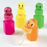 Smile Face Bubble Bottles (2 dz)