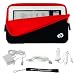 Custom Cables - Slim High Quality Durable Glove Sleeve Cover Case with extra pocket Custom Made For Barnes & Noble Nook eBook Reader + Includes a 4-Inch eBigvalue Determination Hand Strap