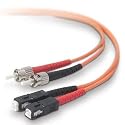 Videk 1m 62.5/125 ST to SC Duplex Fiber Optic Cable