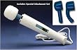 Hand Held Personal Massager - Hitachi Magic Wand Vibrating Massager by Vibratex Deluxe Package (Attachments Colors May Vary)