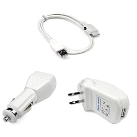 Click here to buy USB Hotsysnc and Charging Data Cable + USB Car Charger + USB Home Charger for Apple Iphone... by Bargaincell.