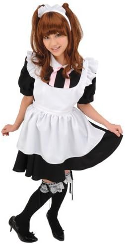 Jig Paradise Women's Cutie Cosplay Japanese Maid Costume One Size Black/White by Jig Paradise