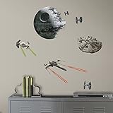 RoomMates RMK3012SCS Star Wars EP VII Spaceships P&S Wall Decals, 21 Count