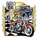Rt 66-Hot Rod & Motorcycle Adult T-Shirt