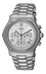 Ebel Men's 9137240/26765P 1911 Automatic Chronograph Silver Dial Watch