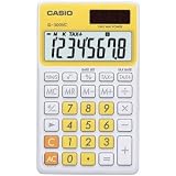 CASIO SL300VCYWSIH Solar Wallet Calculator with 8-Digit Display (Yellow)