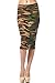 82 Days Women'S Ponte Roma Printed Regular To Plus Below Knee Pencil Skirt - Print