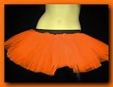 Uv Neon Orange Mini Tutu Skirt Petticoat Punk Rave Dance Fancy Costume Dress Party Free Shipping USA