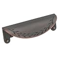Amerock Inspirations Leaf Cup Pulls 4-pk. - Oil-Rubbed Bronze