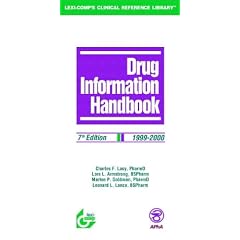 Drug Information Handbook 1999-2000 (Drug Information Handbook, 7th ed)