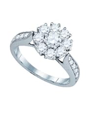 1.51CT-DIA 0.40CT-CRD FLOWER RING