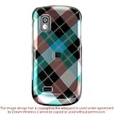 SnapOn Protector Case for Samsung Solstice SGH-A887 AT&T - Blue Diagonal Pl ....