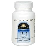 Source Naturals Vit B-1 Thiamin 100mg, 250 tablets (Pack of 3)