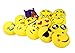 EvZ Emoji Cheese Smile Face Emoticon Cushion Stuffed Plush Soft Pillow, Official Certified, 32cm Yellow