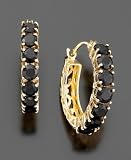 14k Gold Onyx Earrings
