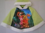 Disney Supersoft Micro Fiber Hooded Poncho / Jacket / Sweater Pooh and Friends Green