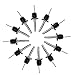 CoZroom Stainless Steel Liquor Pourers Bottle Pourers with Tapered Spout for Liquors and Spirits or Olive Oil Pack of 12