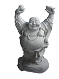Happy Granite Buddha Statue - Large Garden Ornaments