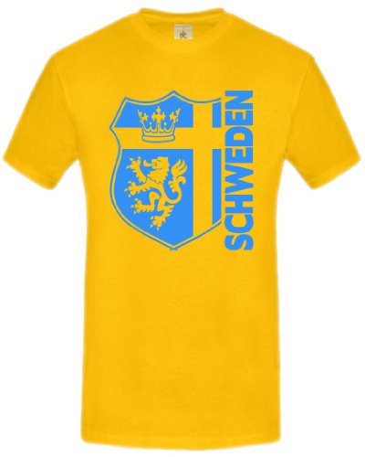 FUSSBALL WM 2014 – SCHWEDEN FANSHIRT 3201(H-G) Gr. XXL