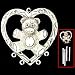 Small Pewter Wind Chime - Teddy Bear - Small Wind Chime