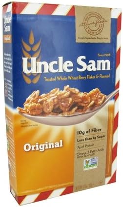 Uncle Sam - Toasted Whole Wheat Berry Flakes &amp; Flaxseed Cereal Original - 13 oz.99 pack of 2