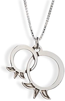 Joined Pomegranates Sterling Silver Necklace