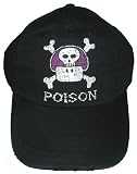 Nintendo Video Games Wii Hat - Poison Mushroom Black Frayed Adjustable Cap
