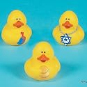 3 HANUKKAH Rubber DUCKS/Duckies/DREIDEL/Menorrah/JEWISH