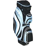 New! Bag Boy Clip-Lok Cart Bag - Black Light Blue White by