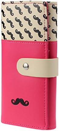 Women's Clutch, Tonsee Beard Pattern Button Wallet Bag Handbag Card Holder